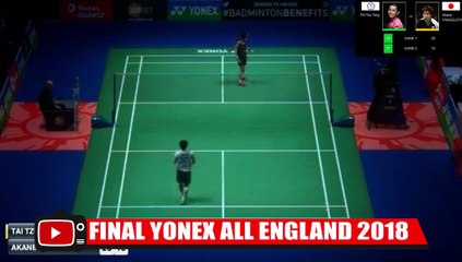 FINAL ALL ENGLAND 2018 TAI Tzu Ying vs Akane Yamaguchi 2018 Yonex All