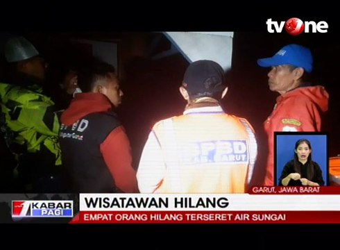 Empat Wisatawan Hilang Terseret Arus Sungai