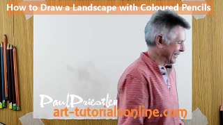 Draw with Coloured Pencils PART 4 - Landscape