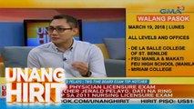 Unang Hirit: LIVE on UH: 2018 Physician Licensure Exam Topnotcher Dr. Jerald Pelayo