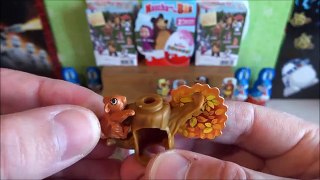 2017 NEW Masha and The Bear 12 Kinder Surprise Eggs + Toys Collection