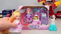 리틀미미 핑크라푼젤 공주 인형 놀이 겨울왕국 타요 폴리 뽀로로 장난감 Princess Dress Up Doll Play Toys for Kids