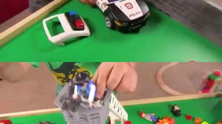 Cars for Kids | Playmobil Police Car Toys with Hot Wheels and Fast Lane | Toy Cars Kids Play Time