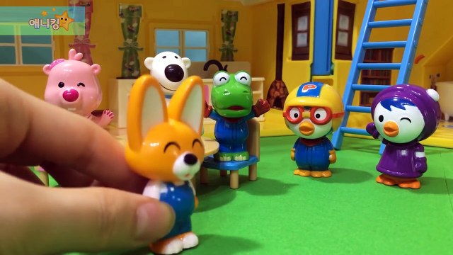 크고 무시무시한 괴물의 정체는?! 뽀로로 탐험대_ 뽀로로 장난감 애니 상황극 pororo toys animation 애니킹