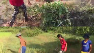 Amazing Fishing - Fishing With Khmer Traditional Fish Trap (Trou) - Bamboo Trap - Primitive Trap