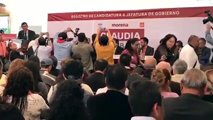 CLAUDIA SHEINBAUM se registra y es candidata por la CDMX