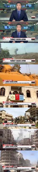 Turkish-led forces take Syrian city of Afrin from Kurdish YPG