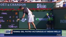 i24NEWS DESK | Tennis: Del Potro victorious at Indian Wells | Monday, March 19th 2018