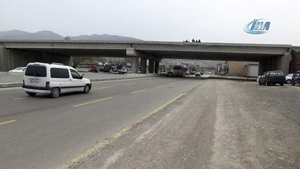 Bursa'da çocukların ölüm oyunu kameralara yansıdı