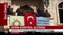 Çanakkale Zaferi'nin 103. yılında Türk askeri Afrin'de Türk bayrağını dalgalandırıyor