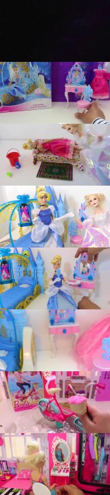 Barbie Cinderella Bedroom Morning Routine Pink Bedroom Barbie Cinderella Quarto سندريلاغرفة نوم