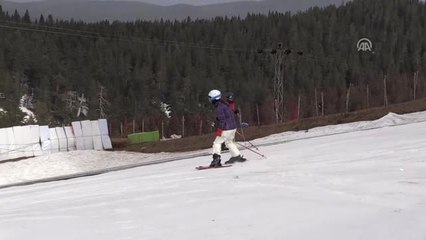 Kartalkaya'da Kayak Sezonu Sona Eriyor