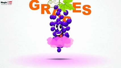 Grapes - Fruits - Pre School - Learn Spelling Videos For Kids