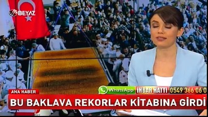 Bu baklava rekorlar kitabına girdi!