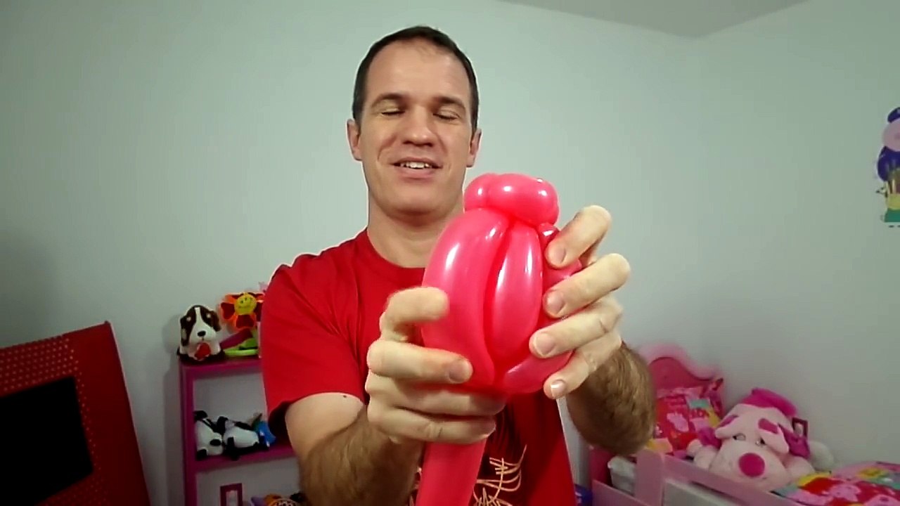 como hacer una rosa con globos paso a paso - globoflexia facil - rosas con globos largos