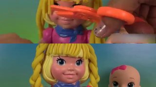 Play Doh Hair Do Dolly avec Baby Alive Pâte à modeler Coiffeur pour filles