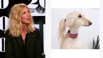 Avec beaucoup d'autodérision, Sandrine Kiberlain se compare à un lévrier afghan