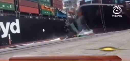 Ships collided at Karachi port