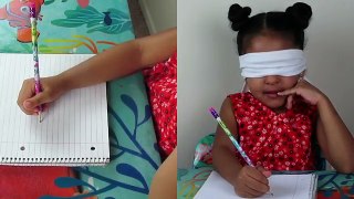 BLINDFOLD DRAWING CHALLENGE!!!