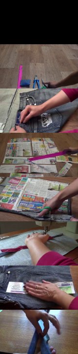 DIY Модный рюкзак из Старых джинс своими руками!/Trendy backpack out of Old jeans with your hands
