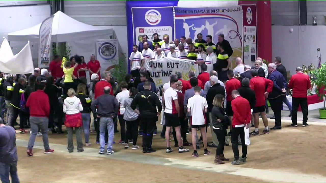 Podium,, Finale N4, Pignan contre Vallée de Gresse, France Clubs 2018, Balaruc-les-Bains 2018