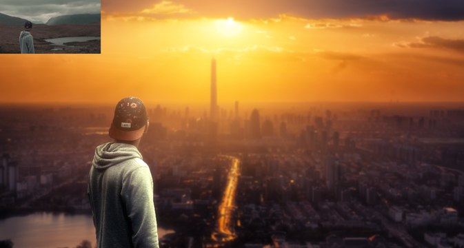 City View !! Sunset !!! Photoshop CC Manipulation !!!