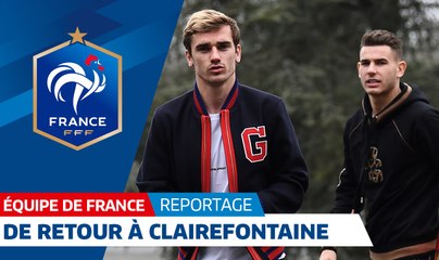 Les Bleus de retour au Château à Clairefontaine