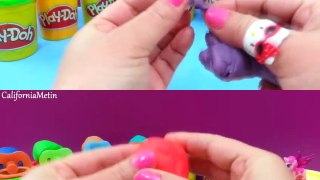 Lollipop Play-Doh Surprise Eggs Kinder Toy Surprise Peppa Pig Mickey Mouse Elves