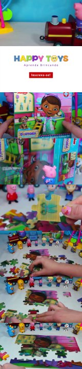 Brinquedo Doutora Brinquedos Quebra Cabeca Infantil Gigante 3D Doc McStuffins Doll Video Música