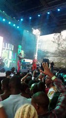 Yemi Alade killing it as usual at the #KorogaPartyStarter . When the beat goes up, the hands go up. When the beat goes down there's no single reason to frown be