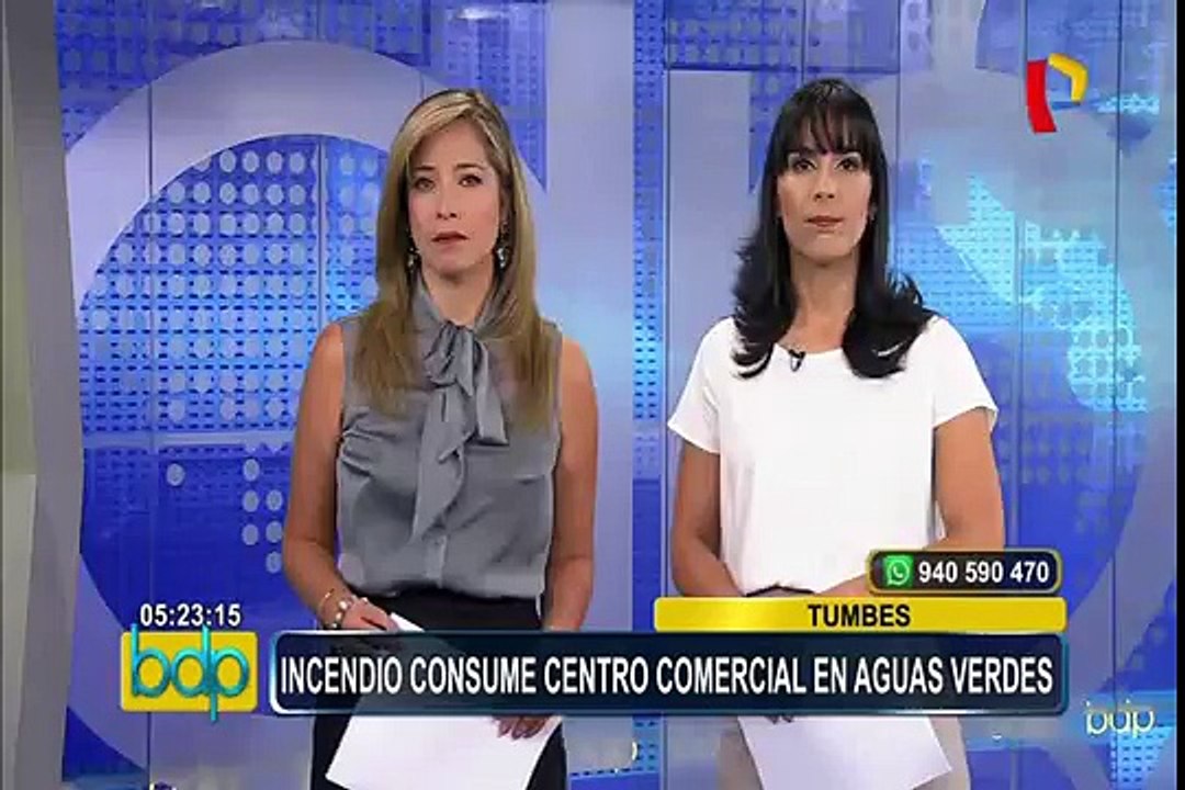 Tumbes: incendio en edificio Aguas Verdes se habría producido por corto circuito
