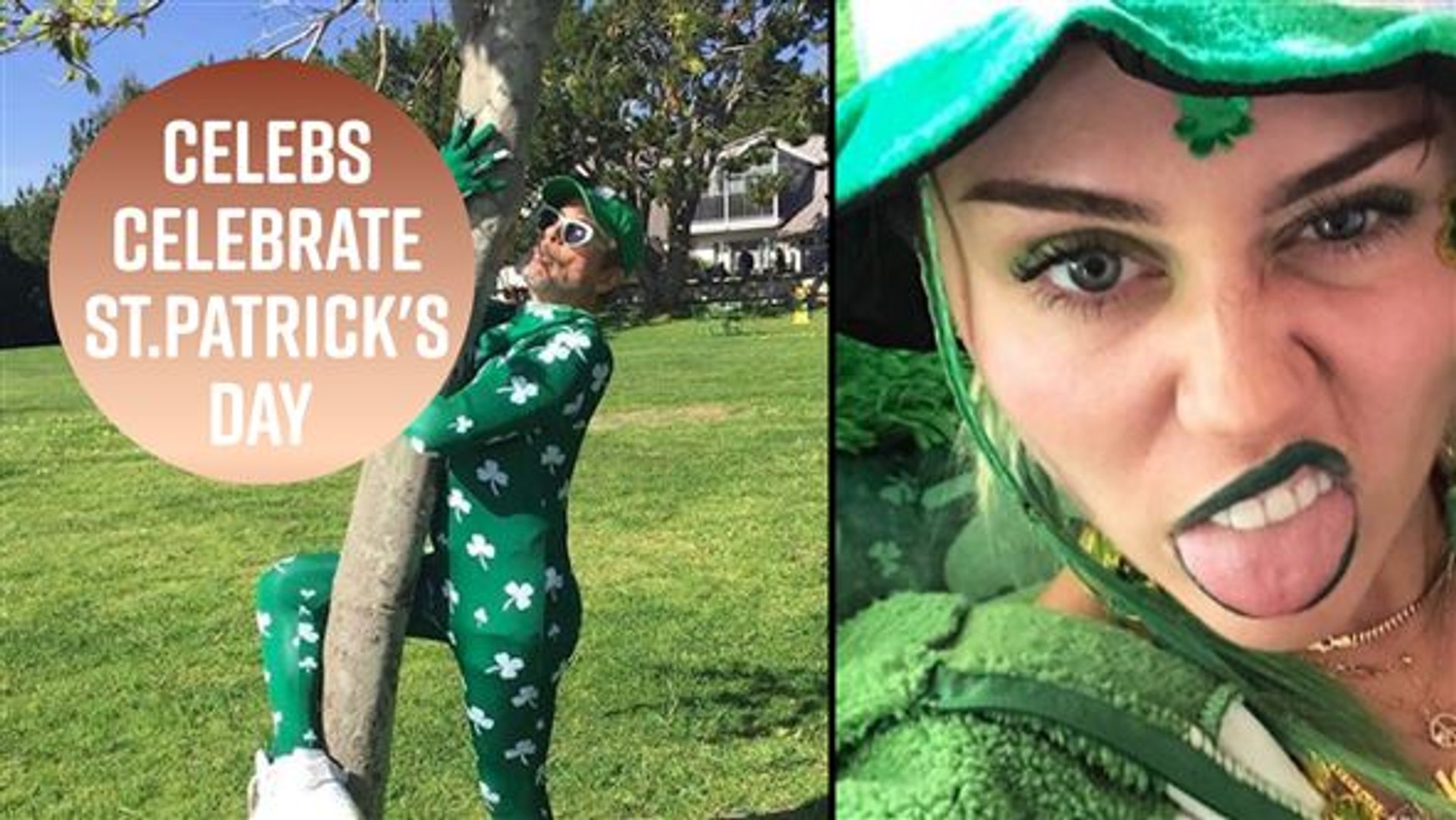 ⁣Stars go green this St Patrick's Day