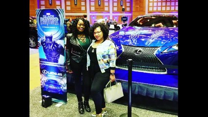Black Panther Lexus Auto Show