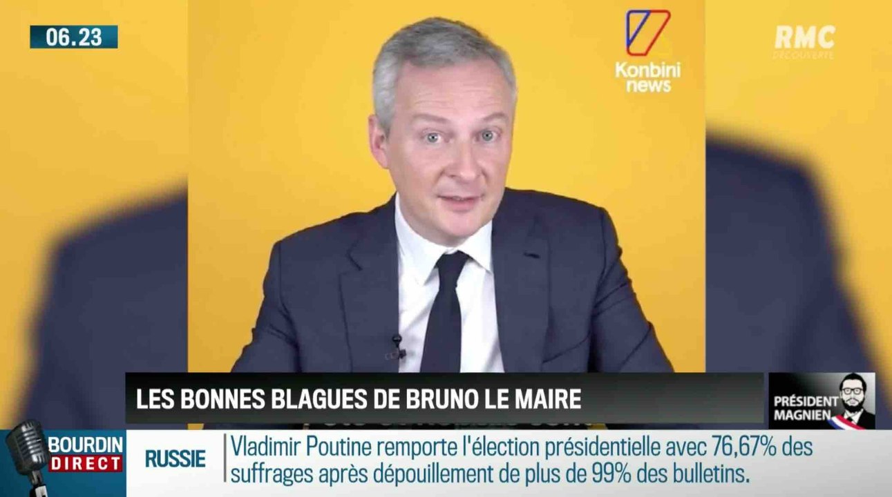 La bonne blague de Bruno Le Maire - ZAPPING ACTU DU 19/03/2018
