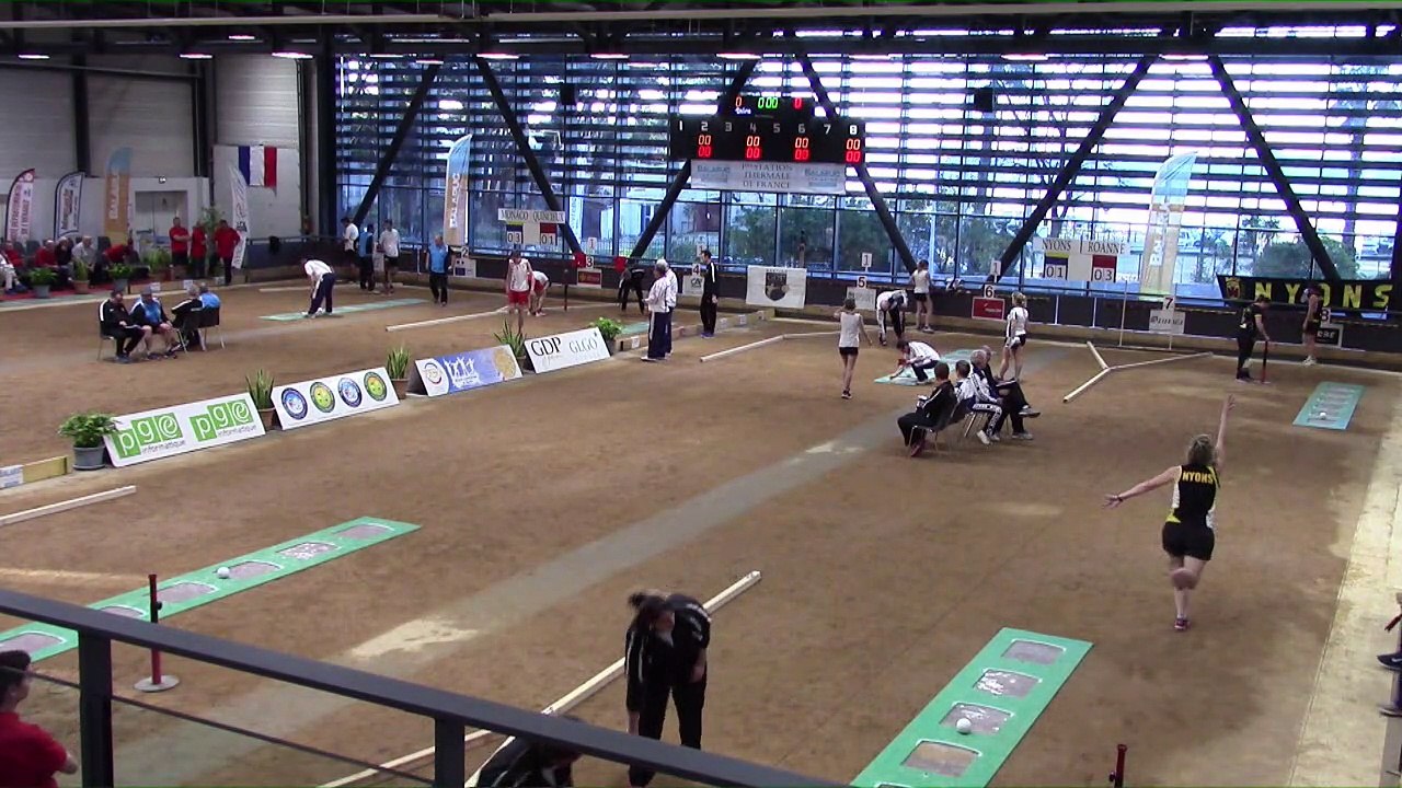 Premier tour, tir rapide en double, finale N2F Nyons contre Roanne, finale N2 Monaco contre Quincieux, France Clubs 2018, Balaruc-les-Bains 2018