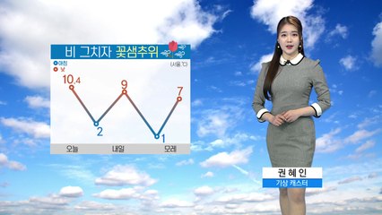 [날씨] 비 그치자 꽃샘추위...내일 아침 서울 2도 / YTN
