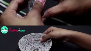 How to Make DIY Newspaper Basket | Best Out of Waste Paper Craft