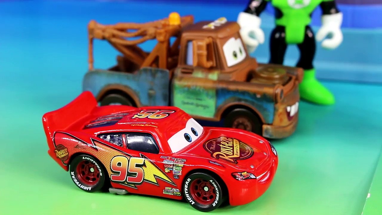 Disney pixar Cars Nightwing Car Lightning McQueen Batman Mater With Imaginext Justice League