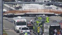 Authorities are expected to give updates on the collapsed pedestrian bridge that has killed at least 6 people near Florida International University