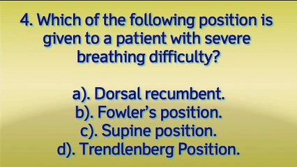 Previous Nursing Questions- DSSSB