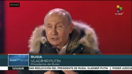 Vladimir Putin es reelecto presidente de Rusia con 76% de los votos