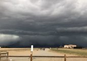 Dark Clouds Loom Near Denver as Snow Storm Approaches