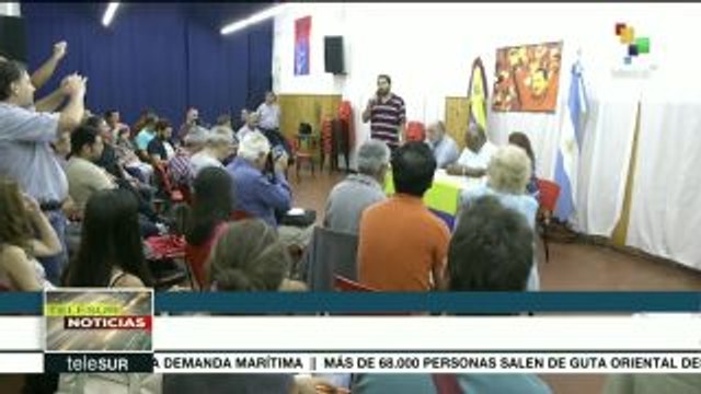 Grupos sociales argentinos se solidarizan con Venezuela