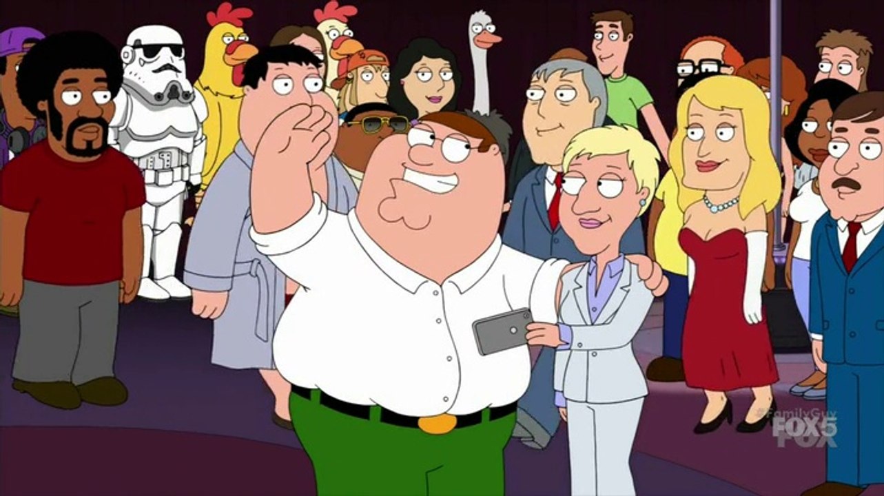 FAMILY GUY - SELFIE WITH ELLEN DeGENERES S16E04 NEW CLIP 2018