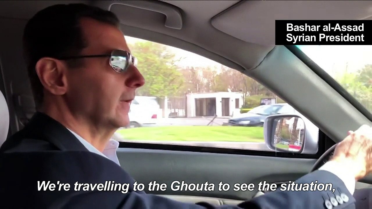 Syria's Assad visits battle-scarred Ghouta