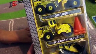Construction Trucks for Kids - Construction Toys at Job Site - Tonka Trucks DieCast Truck Collection