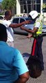 Man agressive with jamaican police