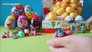 30 surprise eggs toy unboxing Kinder überraschungseier, apertura Uova