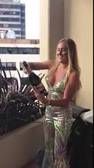 Po hapte shampanjën për të festuar, vajzës “i erret” fytyra nga ajo që ndodh në fund