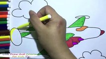 Draw And Coloring The Planes And Clouds For Childrens | Planes And Clouds Coloring Pages